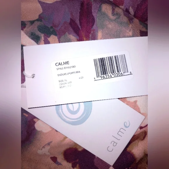 NWT Calme by Johnny Was Endurance Sports Bra Size XL - Picture 4 of 5